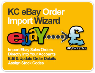 KC Ebay Order Import Wizard: Import Ebay Sales Orders Directly Into Your Accounts Software, Edit & Update Order Details, Assign Stock Codes...
